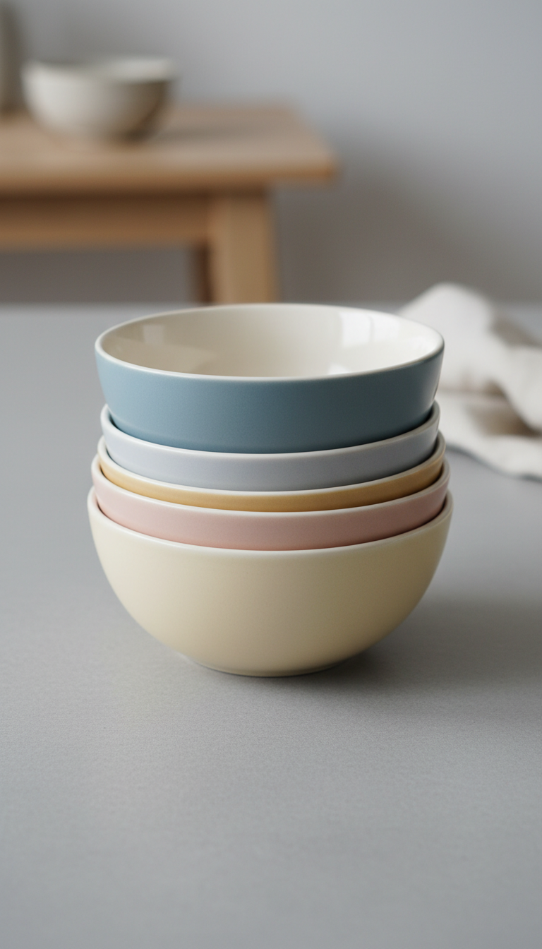Porcelain Stacking Bowl Set